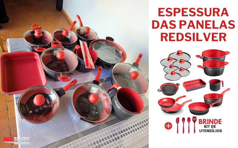 Qual o tamanho das panelas Red Silver? – Conheça as Panelas RedSilver.